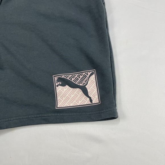 Puma Crosswise Athletic Workout Drawstring Elastic Waist Sweatshorts Shorts XL - Picture 3 of 12